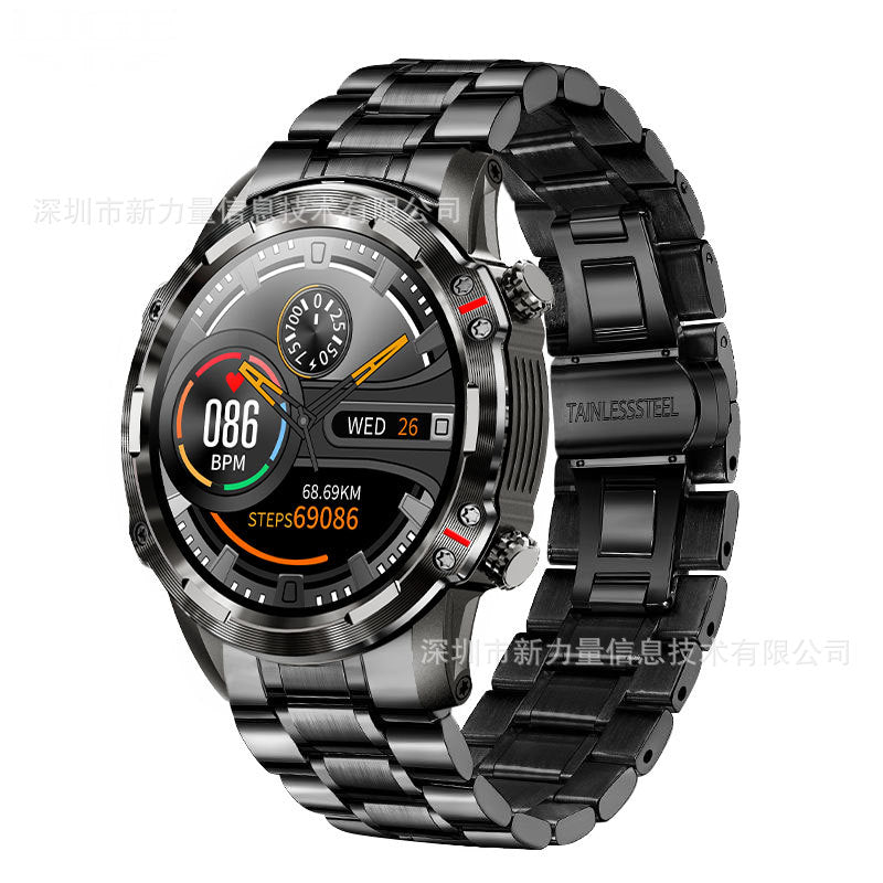 Smart Watch Bluetooth Call 1.32 Inch Round Screen Heart Rate Blood Oxygen Sleep Monitoring Music Camera Watch