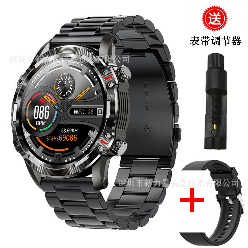 Smart Watch Bluetooth Call 1.32 Inch Round Screen Heart Rate Blood Oxygen Sleep Monitoring Music Camera Watch