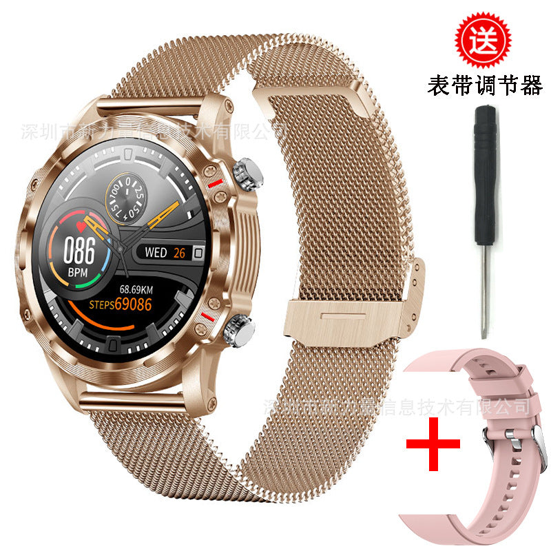 Smart Watch Bluetooth Call 1.32 Inch Round Screen Heart Rate Blood Oxygen Sleep Monitoring Music Camera Watch