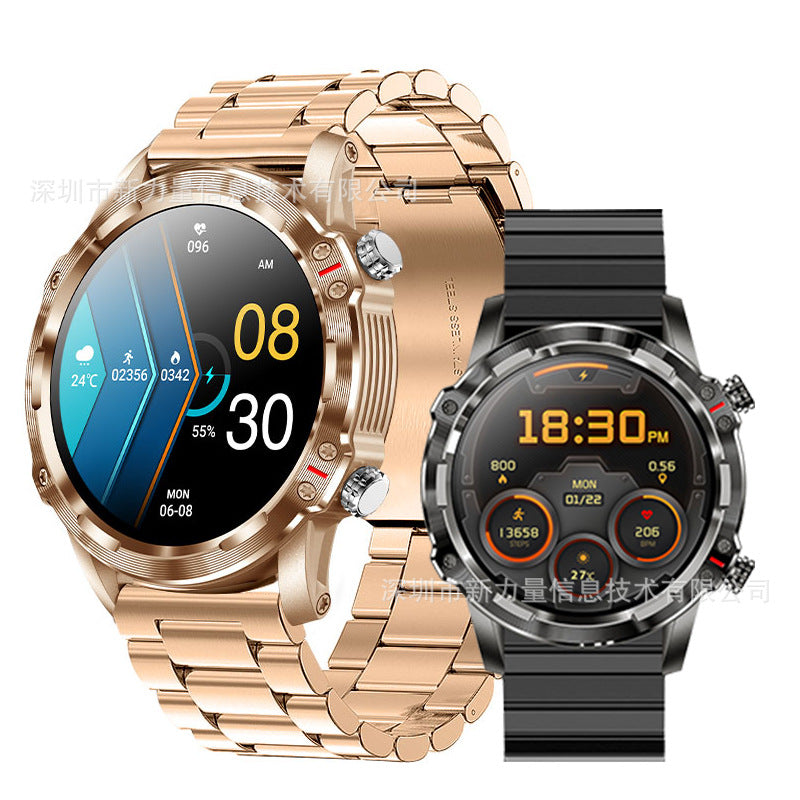 Smart Watch Bluetooth Call 1.32 Inch Round Screen Heart Rate Blood Oxygen Sleep Monitoring Music Camera Watch